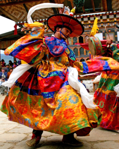 Bhutanese Dancer at Festival