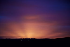 Sunset in the Sahara