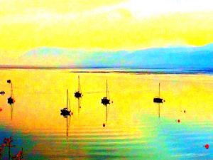 Menai Strait in Wales